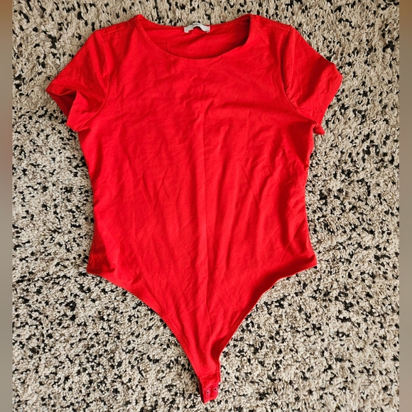 Ricki's Other - Ricki's Red Short Sleeve One-Piece Bodysuit